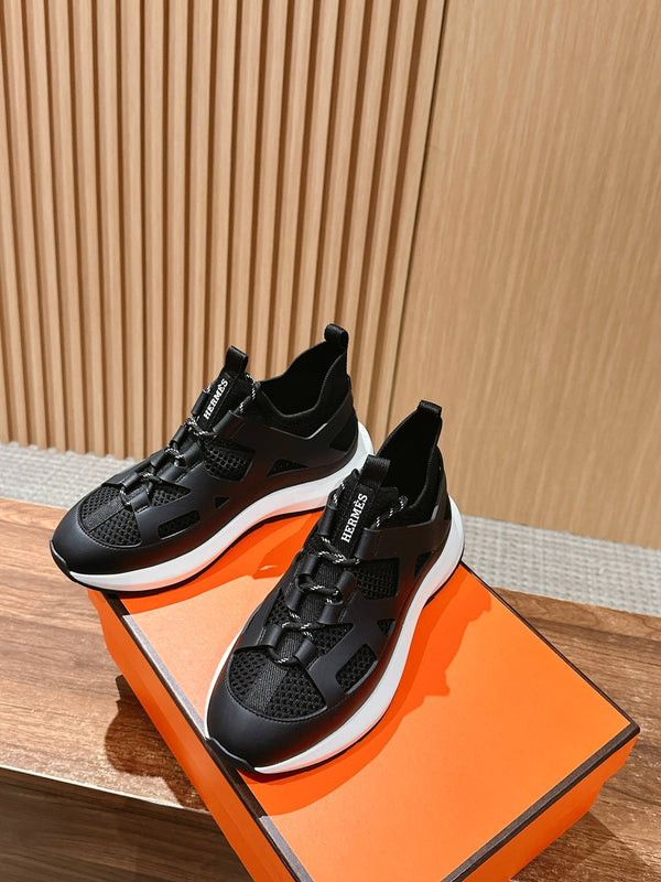 Sneaker HM Katana in pelle di vitello nera 317599