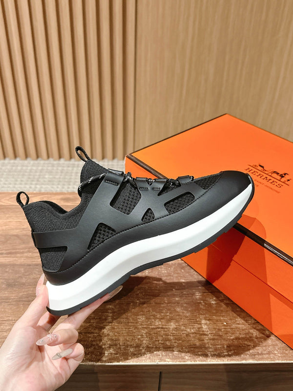 Sneaker HM Katana in pelle di vitello nera 317599