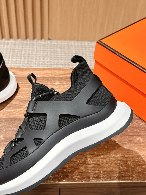 Sneaker HM Katana in pelle di vitello nera 317599