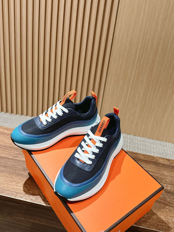 Sneaker HM Gramme Nero Blu Mesh 317602