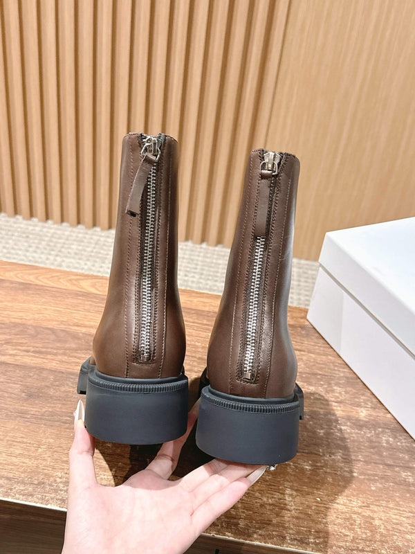 The Row Nobilis Fast Boot 50mm Brown Leather 427983