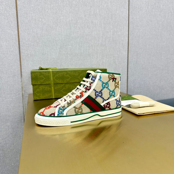 GG TENNIS 1977 SNEAKERS ALTE IN TELA CREMA