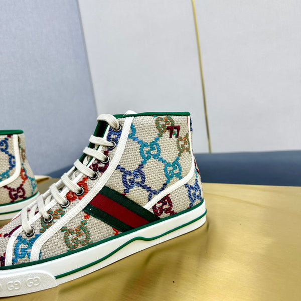 GG TENNIS 1977 SNEAKERS ALTE IN TELA CREMA