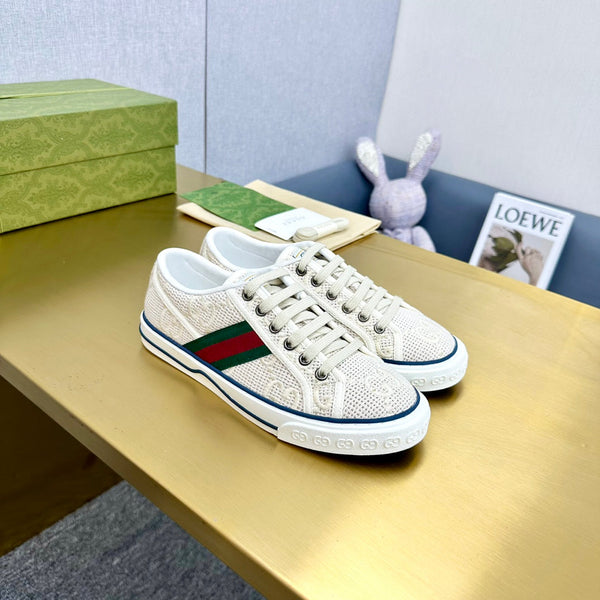 GG TENNIS 1977 TRAINER TELA BIANCO CREMA