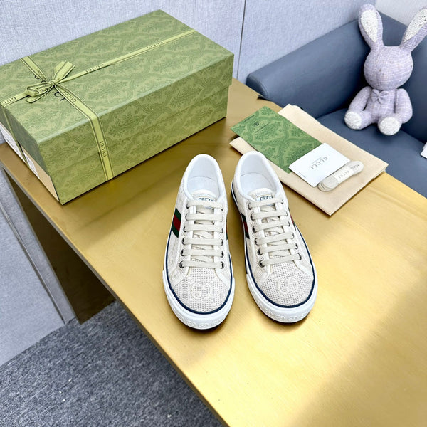 GG TENNIS 1977 TRAINER TELA BIANCO CREMA