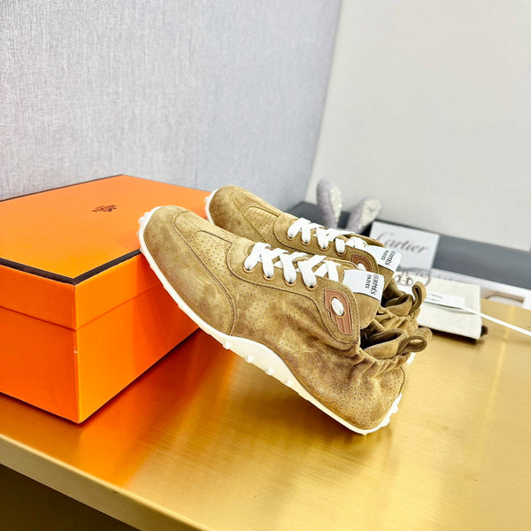 HM Sneaker In 25mm Light Yellow Brown Suede  956333