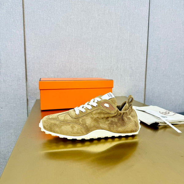 HM Sneaker In 25mm Light Yellow Brown Suede  956333