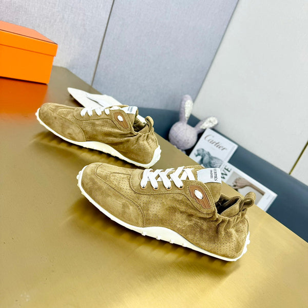 HM Sneaker In 25mm Light Yellow Brown Suede  956333