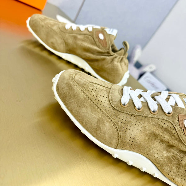 HM Sneaker In 25mm Light Yellow Brown Suede  956333