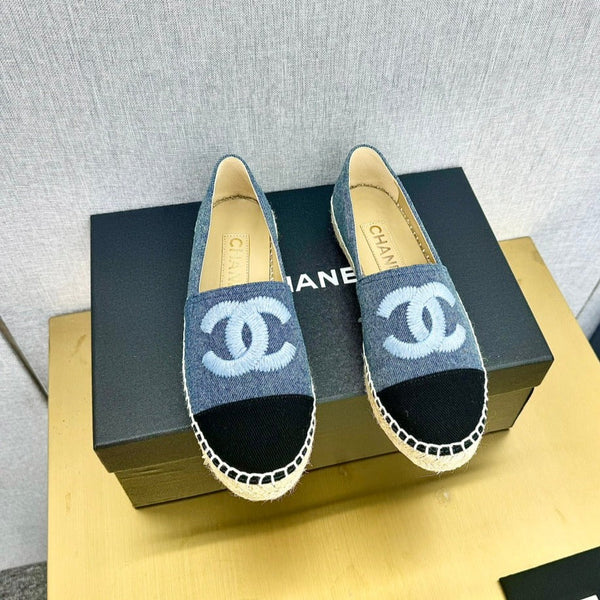 espadrilles dark blue black denim