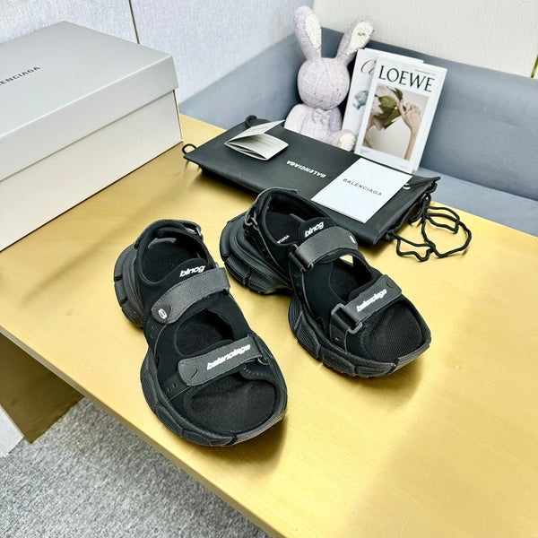 SANDALI SPORTIVI 3XL IN POLIURETANO, POLIESTERE E TPU NERO