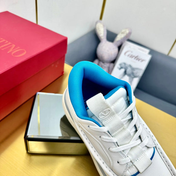 Mid-top Runboot Split Leather Sneaker 30mm White Calfskin 994555