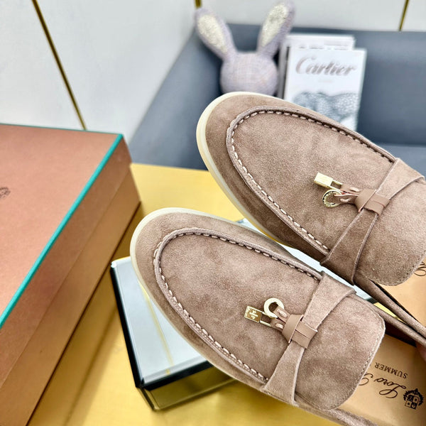 LP Summer Charms Walk Loafers Khaki Brown Suede 994500