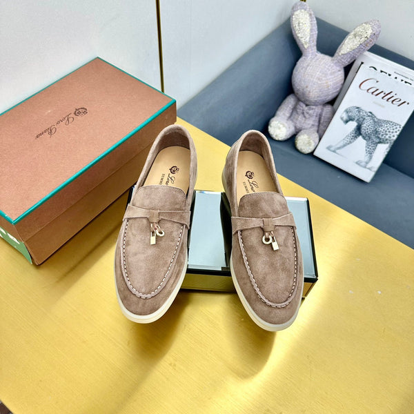 LP Summer Charms Walk Loafers Khaki Brown Suede 994500