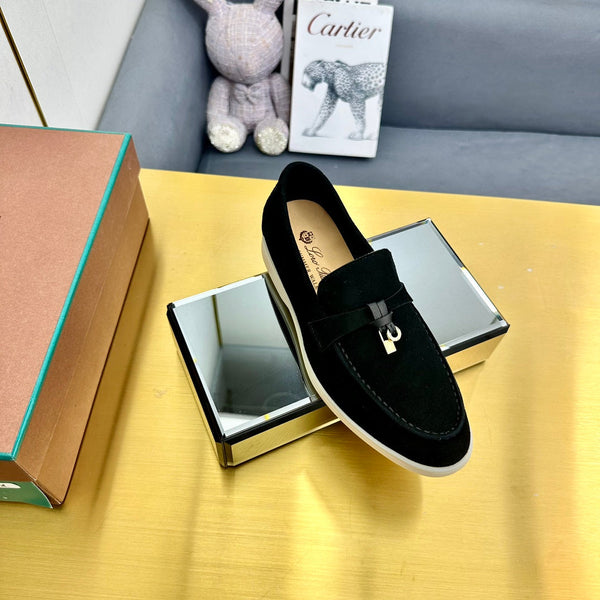 LP Summer Charms Walk Loafers Black Suede 994507
