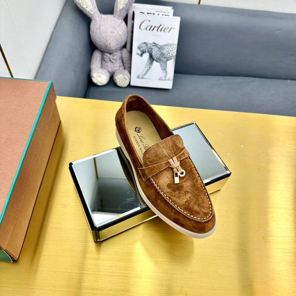 LP Summer Charms Walk Loafers Camel Brown Suede  994513