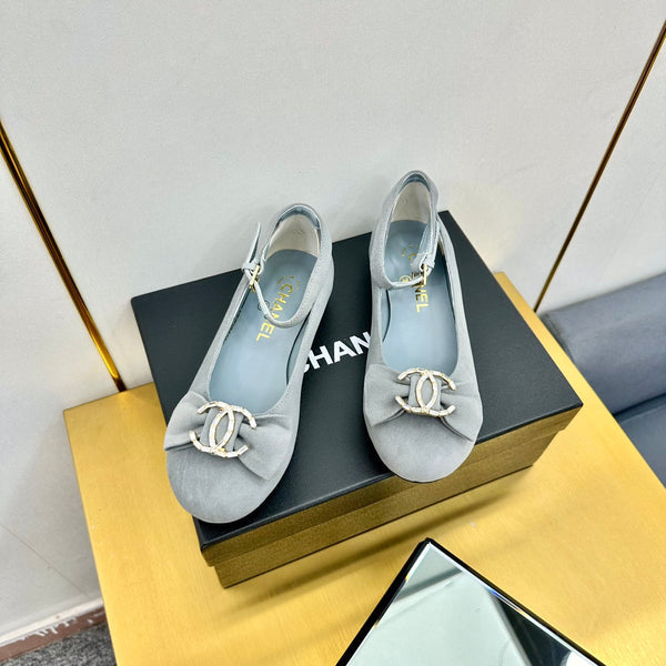 CC 25s Ballerine in velluto grigio 297806