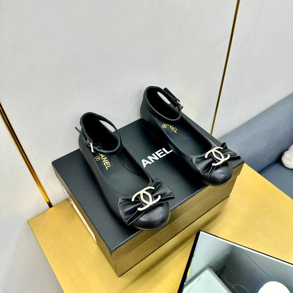 CC 25s Ballet Flats Black Sheepskin 297807