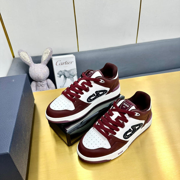 CD B57 Mid-Top Sneaker In Burgundy Calfskin 993826