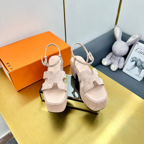 HM Platform Slingback Pink Suede 370761