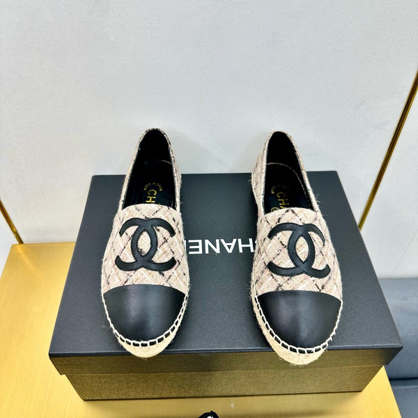 CC 25s Slip–on Espadrilles Pink Nude Tweed 297823