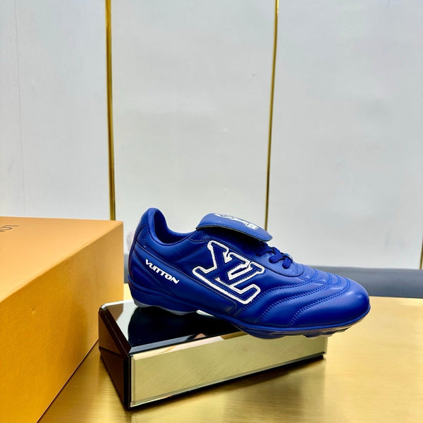 LV 25C Sneaker LV Footprint Soccer Blue Cuir de Veau uni 219932