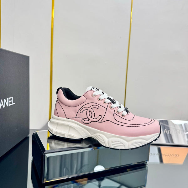 CC Sneaker Pink with Logo Cowhide 238620