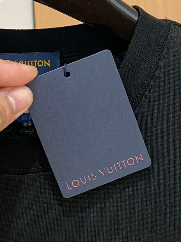 T-SHIRT IN COTONE NERO LV 239594