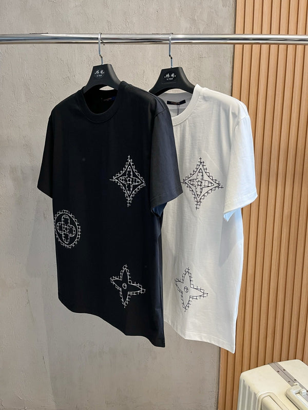 LV T-SHIRT IN BLACK PURE COTTON 238778