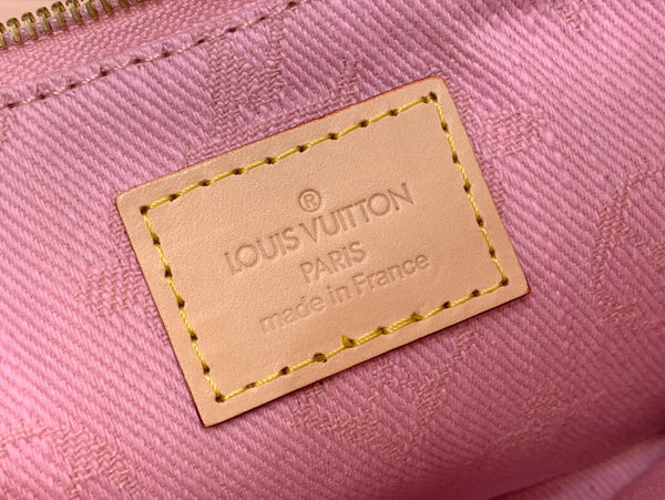 LV Liv Pochette Hr Pink Pastel Monogram Denim 205437