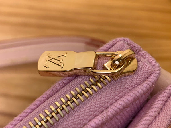 LV Liv Pochette Hr Pink Pastel Monogram Denim 205437