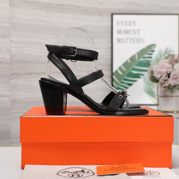 SANDALO IVRESSE 65 PELLE DI VITELLO NERA