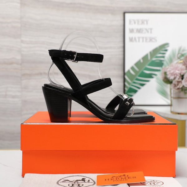 SANDALO IVRESSE 65 CAMOSCIO NERO