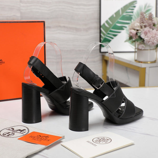 SANDALO ERIS 95 IN PELLE DI VITELLO NERO