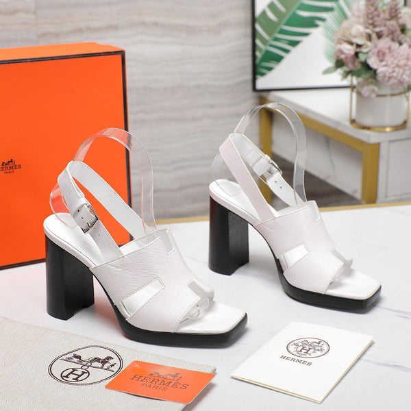 SANDALO ERIS 95 IN PELLE DI VITELLO BIANCA