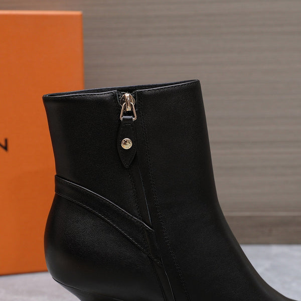 Stivaletti LV Sparkle 70mm in pelle di vacchetta nera