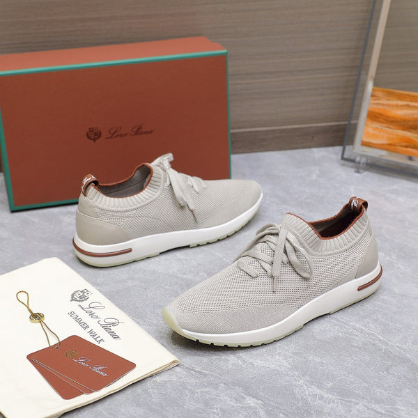 LP lady Flexy Walk Sneaker Power Pearl mix Orange Wool And Calfskin 310447