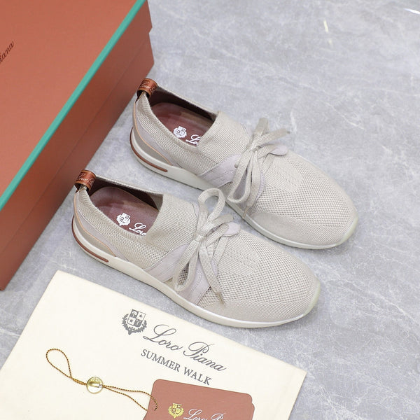 LP lady Flexy Walk Sneaker Power Pearl Wool And Calfskin 310452