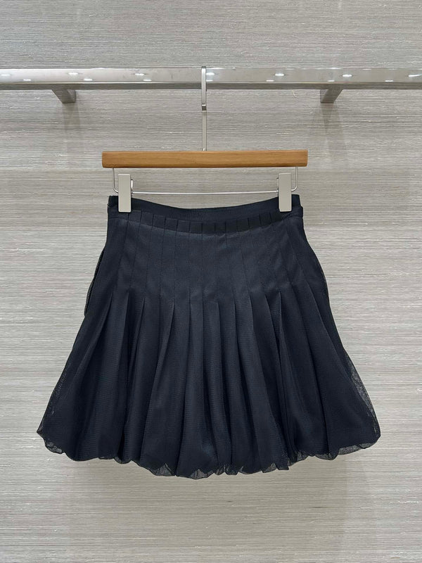 CD Gauze Skirt Black Polyester