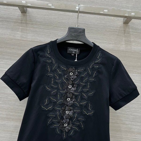 CC 25 T-shirt Black Cotton