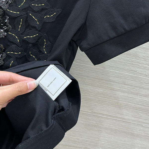 CC 25 T-shirt Black Cotton