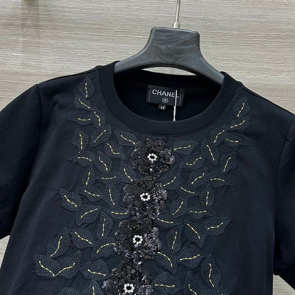 CC 25 T-shirt Black Cotton