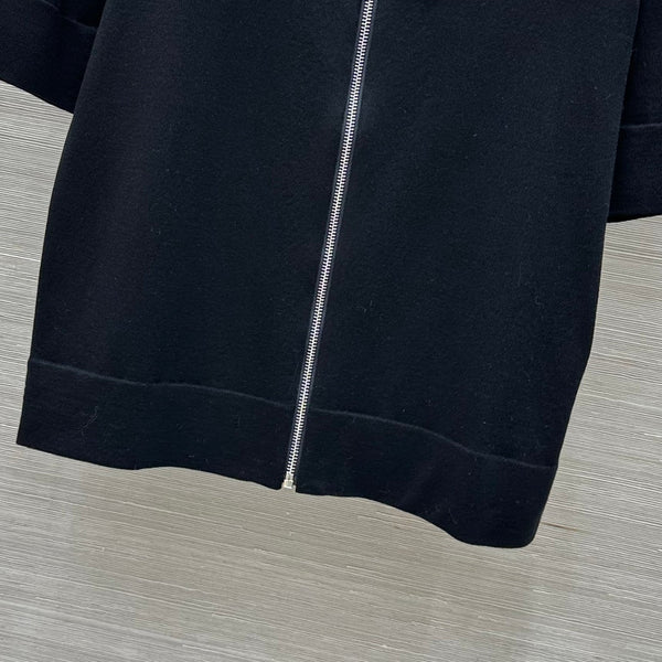 LV 25 Flower T Shirt Black Cotton