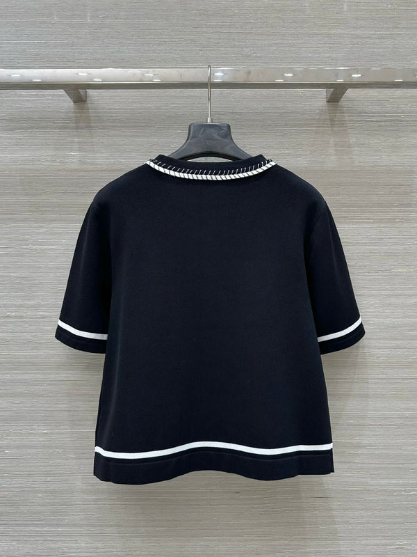 CC Short Sleeve Cardigan Black