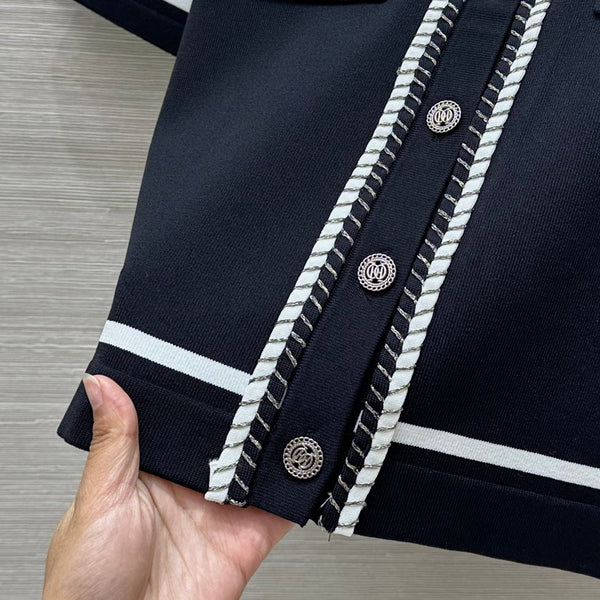 CC Short Sleeve Cardigan Black