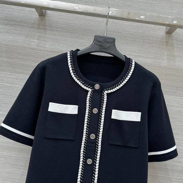 CC Short Sleeve Cardigan Black