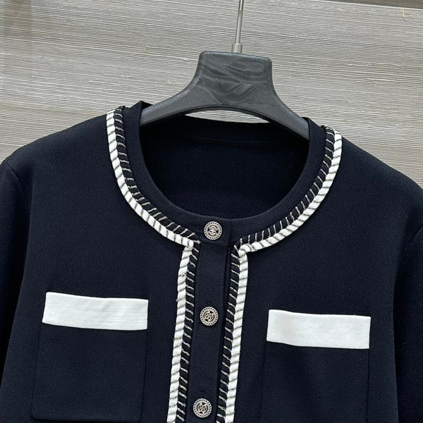 CC Short Sleeve Cardigan Black
