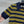 Miu Miu 25 Striped Polo Top Dark Blue Yellow Wool
