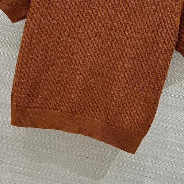 Miu Miu 25 Knitted Top Brown Wool
