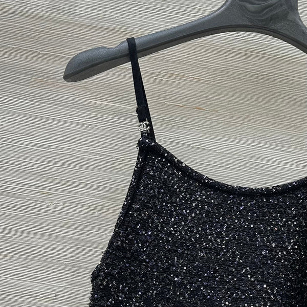 CC 25 Camisole Dress Black Polyamide